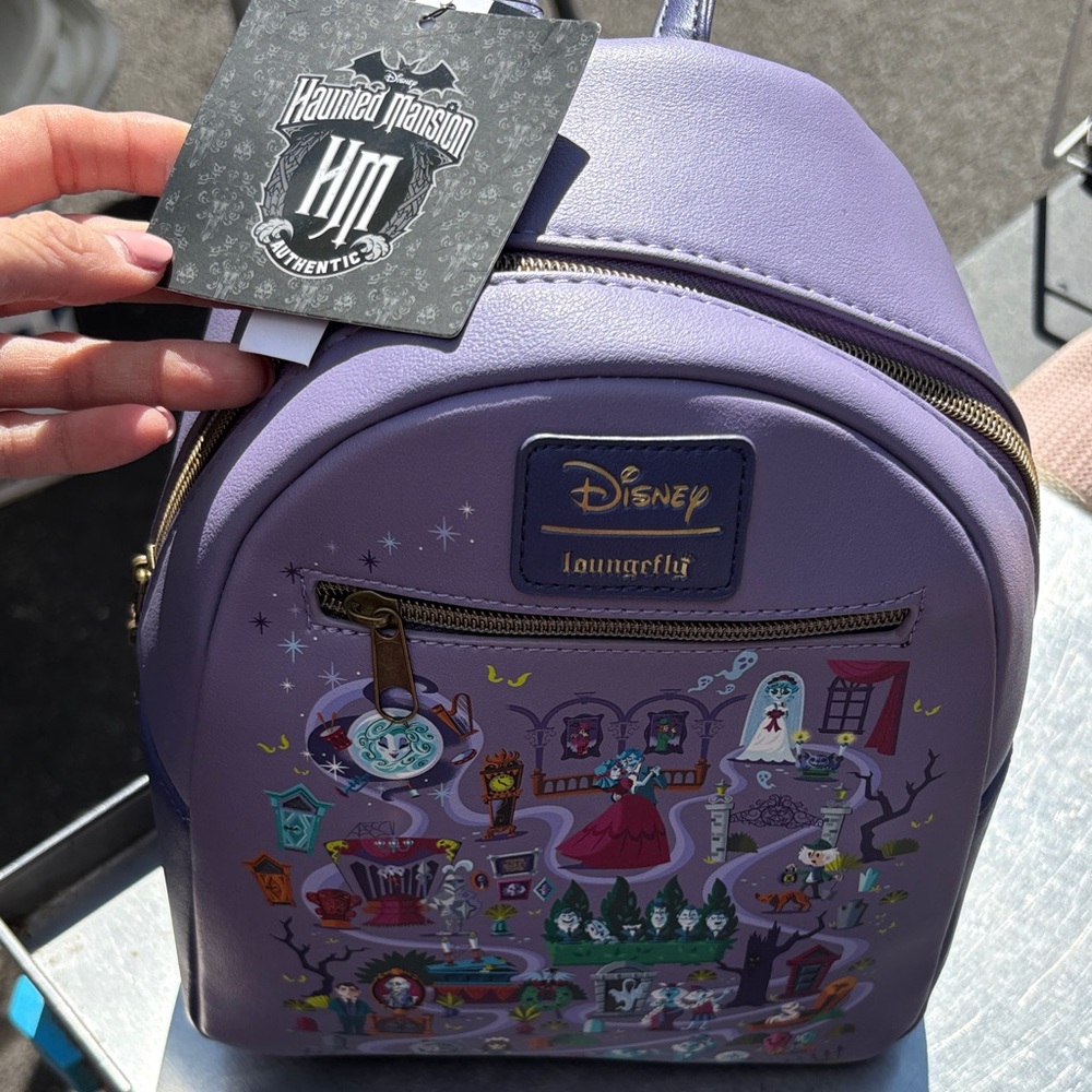 Loungefly Disney Haunted Mansion Purple Backpack